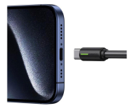 USAMS Kabel USB-C 3A YU Series 1mUSB-C/USB-A czarny - 1569084 - zdjęcie 2